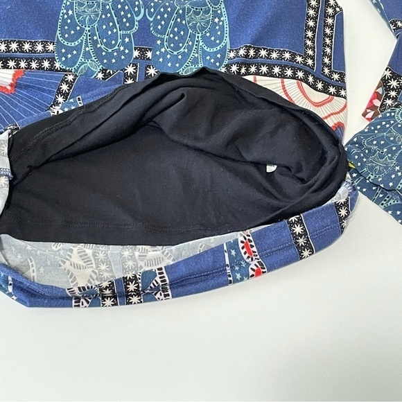 Mara Hoffman Caravan Midnight Side Cutout Long Sleeve Jersey Knit Dress Blue XS - Picture 12 of 16